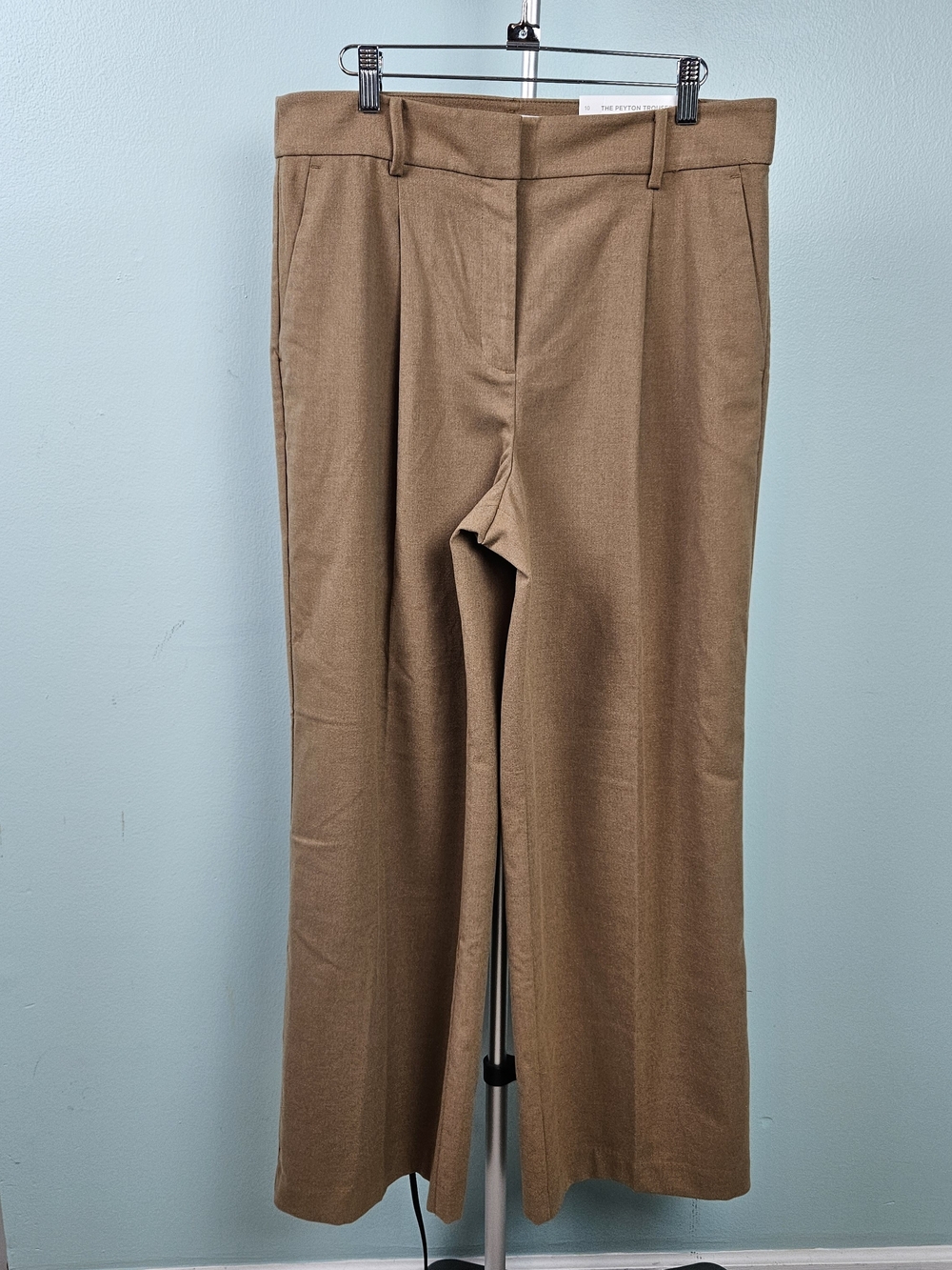 NWT LOFT Men's Wide-Leg Dress Pants in Camel Brown